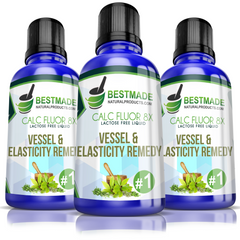 Liquid Calcarea Fluorica 8x | Vessel & Elasticity Remedy Triple Pack - SAVE 30%