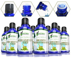 Liquid Tissue Cell Salt Kit, Vegan & Lactose-Free - All 12 Schussler Cell Salts, Boosts The Immune System, Stimulates Natural Healing, Provide Vital Cellular Nutrition | 12 Bottles, 30 mL Drops Each