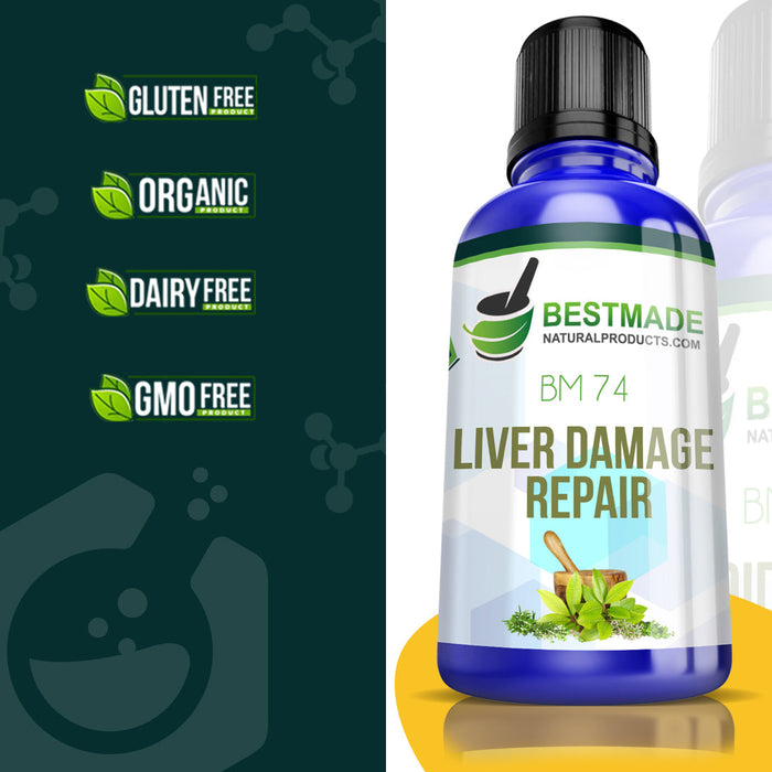 Liver Damage Repair (BM74) Pain relief from liver stretching