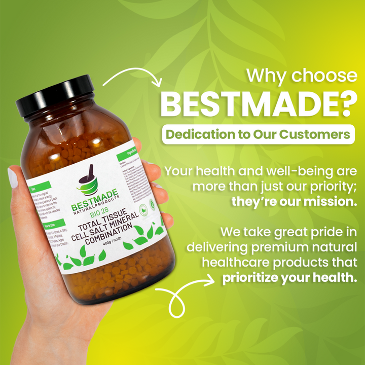 Total Tissue Cell Salt Mineral Combination Bio28 Pellets