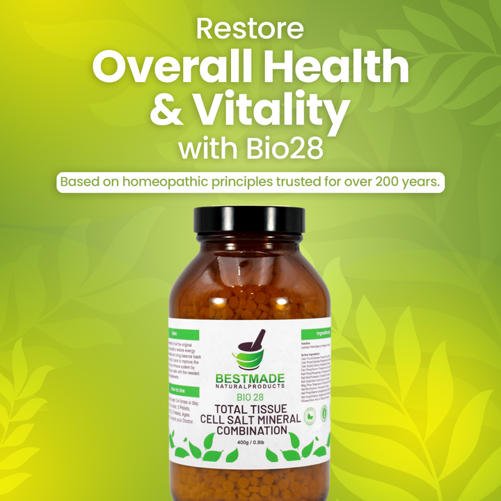 Total Tissue Cell Salt Mineral Combination Bio28 Pellets