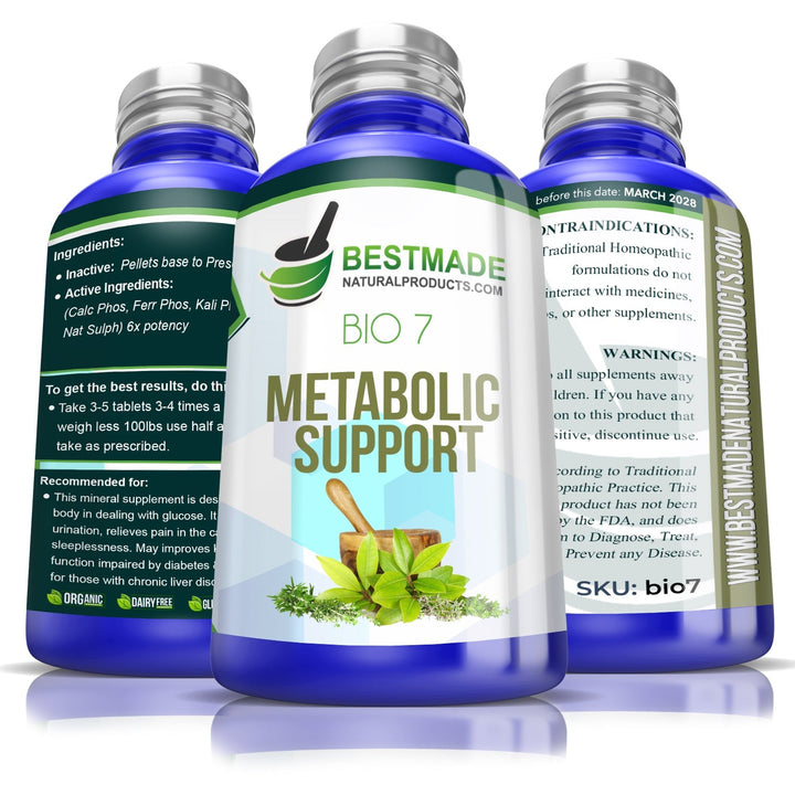 Metabolic Support Bio7 Tablets Natural Remedy