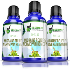 Migraine Support & Nerve Remedy BM161 30mL  Triple Pack - SAVE 30%