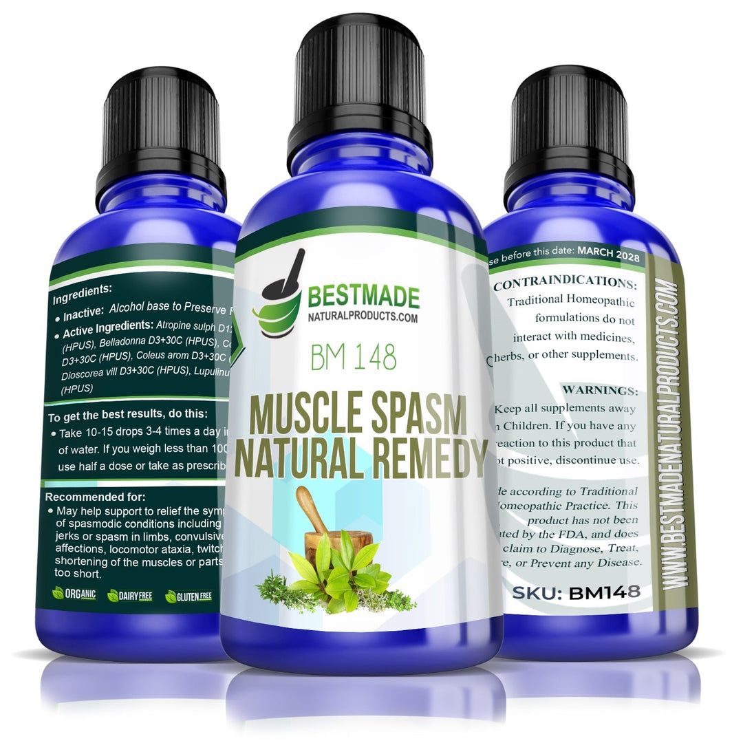 Muscle Spasms & Cramps Natural Remedy (BM148) - BM Products