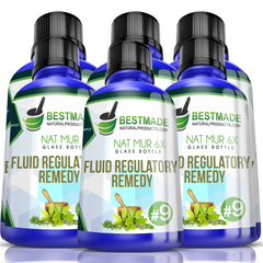 Natrum Muriaticum 6X Glass Bottle | Fluid Regulatory Remedy… Six Pack- Save 50%