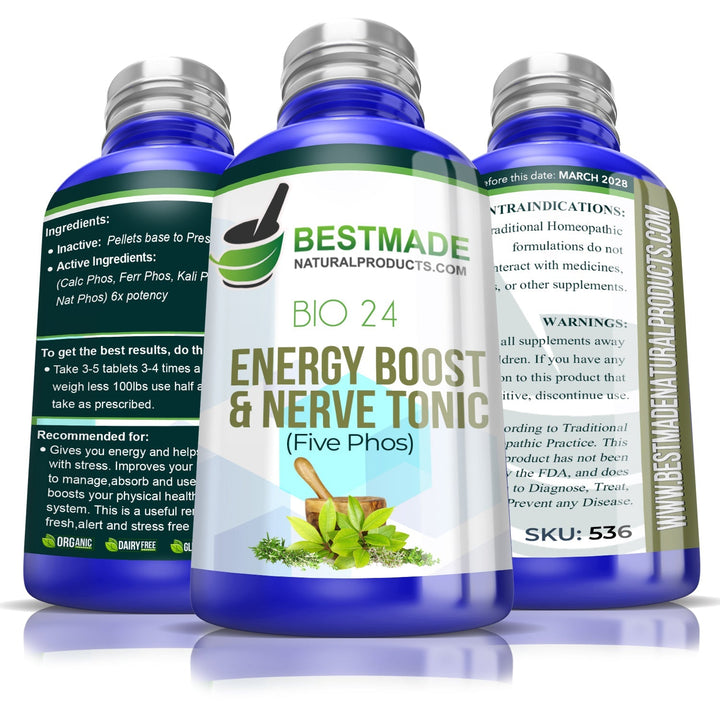 Natural Energy Boost & Nerve Tonic (Five Phos) Bio24 - 