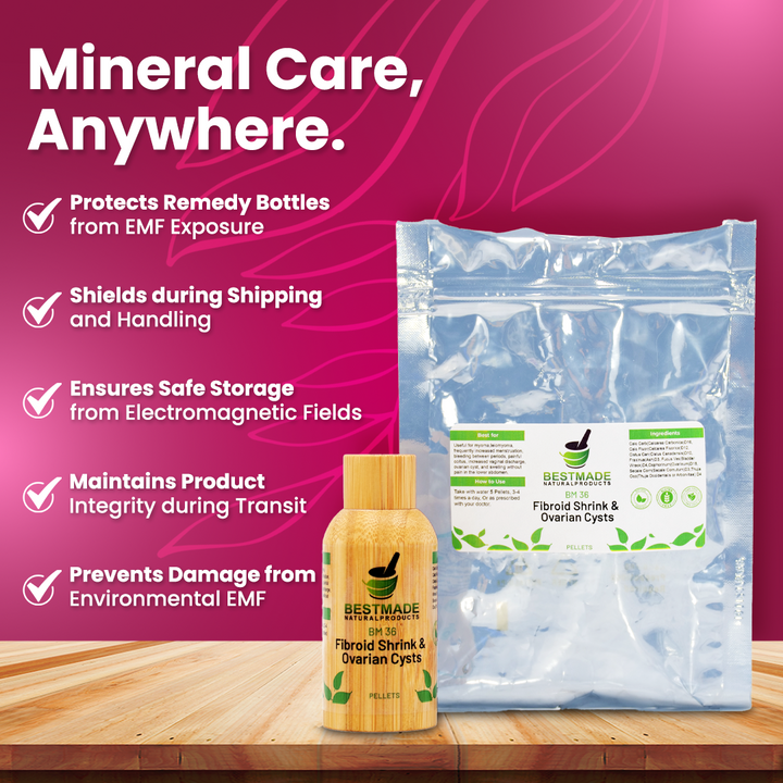 Natural Fibroid Shrink & Ovarian Cysts Remedy BM36 pellets