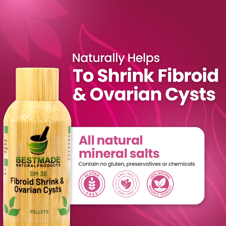 Natural Fibroid Shrink & Ovarian Cysts Remedy BM36 pellets