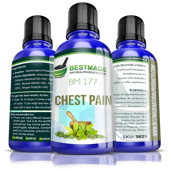 Natural Remedy For Chest Pain (BM177) 30ml - Simple Product