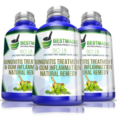 Natural Remedy for Gingivitis Bio18, Lactose Free Triple Pack- Save 30%