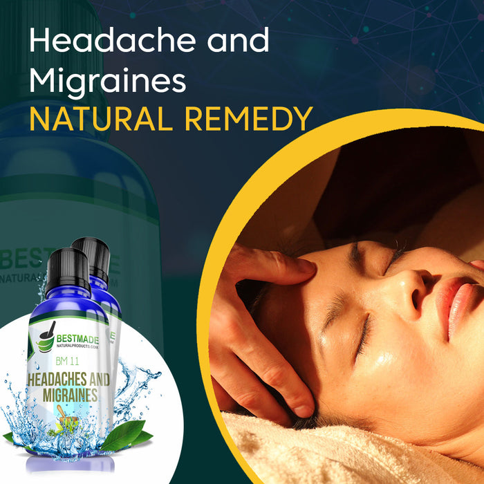 Natural Remedy for Headache and Migraines (BM11) Triple