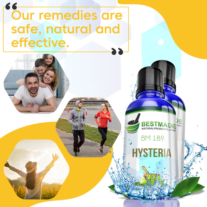 Natural Remedy for Hysteria (BM189) 30ml Six Pack- Save 50%