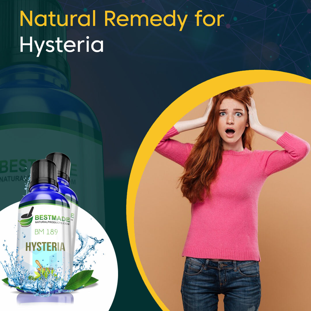 Natural Remedy for Hysteria (BM189) 30ml Six Pack- Save 50%