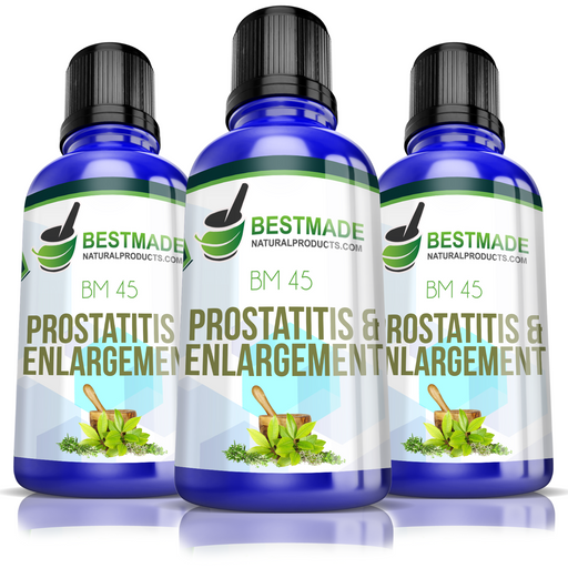 Prostatitis & Enlargement Natural Remedy BM45 Triple Pack-