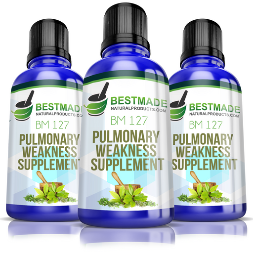 Pulmonary Weakness Natural Supplement (BM127) Triple Pack