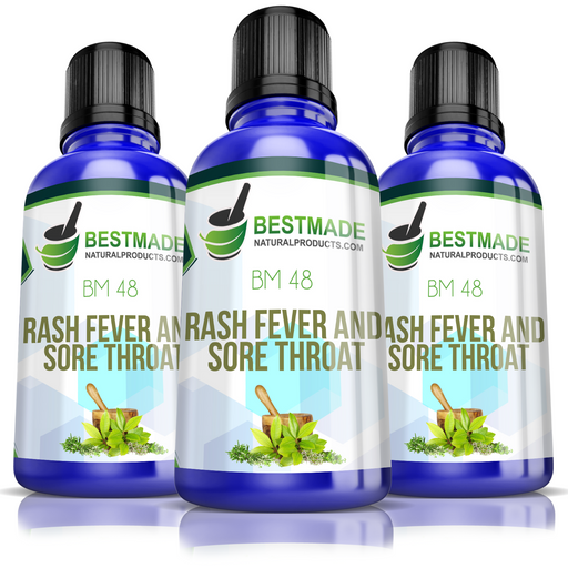 Rash Fever and Sore Throat Natural Remedy (BM48) Triple