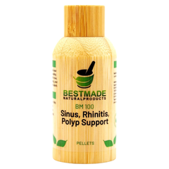 Sinus Pain, Rhinitis and Polyp Support BM100 – Nasal Discomfort, Runny Nose, Sneezing, Itching, and Seasonal Allergies, 350 Pellets
