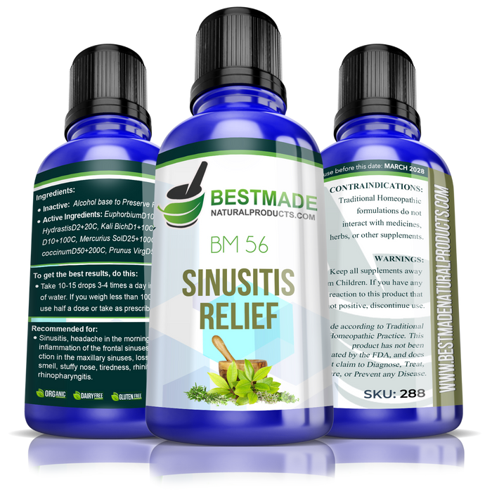 Sinusitis Natural Support & Remedy BM56 30ml - Simple