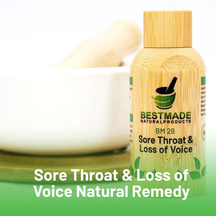 Sore Throat & Loss of Voice Natural Remedy (BM28) - Simple