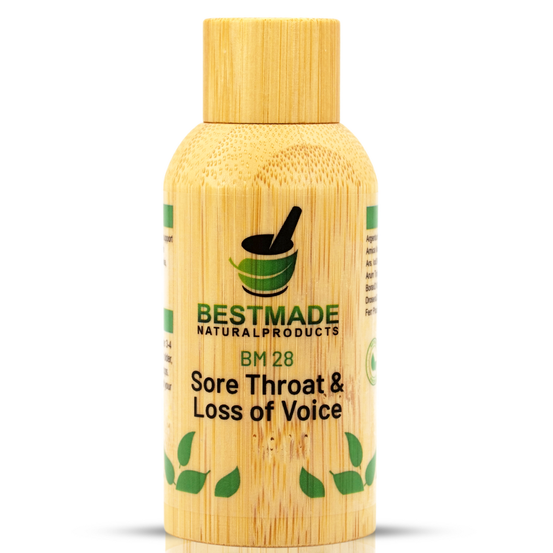 Sore Throat & Loss of Voice Natural Remedy (BM28) Six Pack-