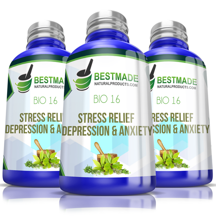 Stress Support Depression & Anxiety Bio16 Triple Pack- Save