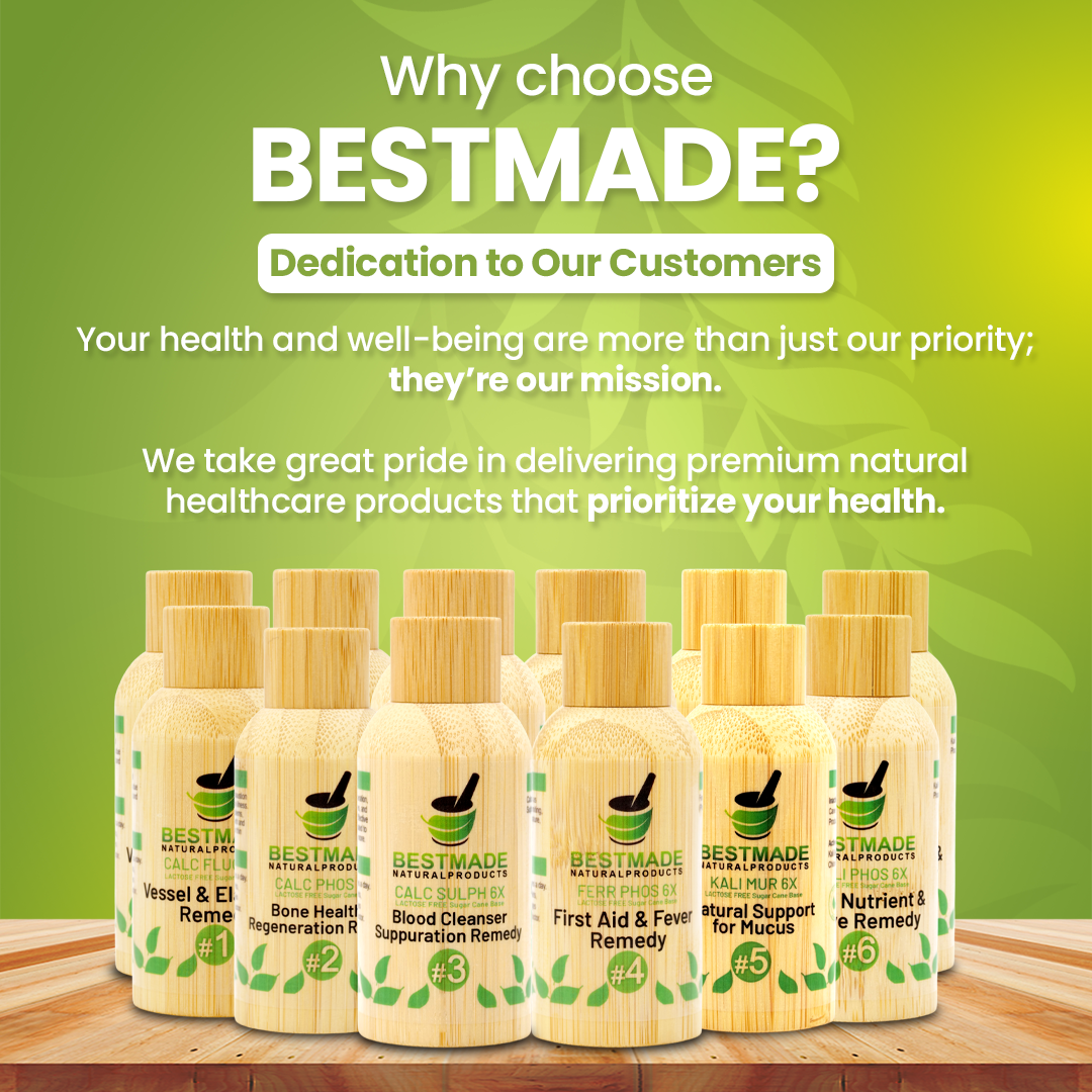 Tissue Cell Salt Kit Lactose Free VEGAN 12 Schussler Cell