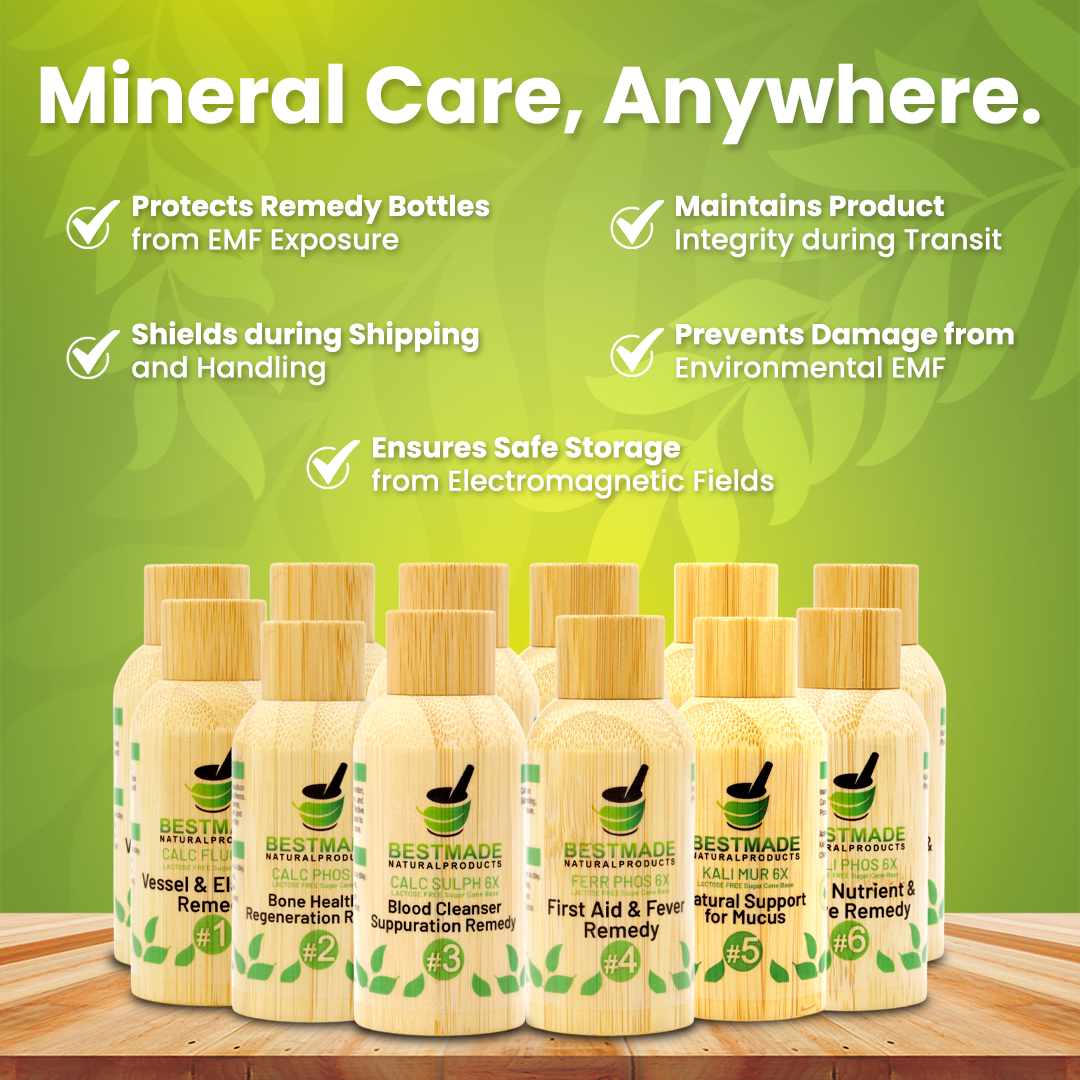 Tissue Cell Salt Kit Lactose Free VEGAN 12 Schussler Cell