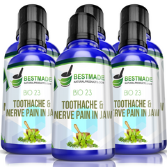 Toothache & Nerve Pain in Jaw Remedy Bio23, 30ml Liquid Six Pack- Save 50%