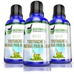 Toothache & Nerve Pain in Jaw Remedy Bio23, 30ml Liquid Triple Pack- Save 30%