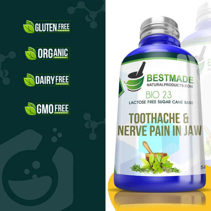 Toothache & Nerve Pain in Jaw Remedy Bio23 - Lactose Free