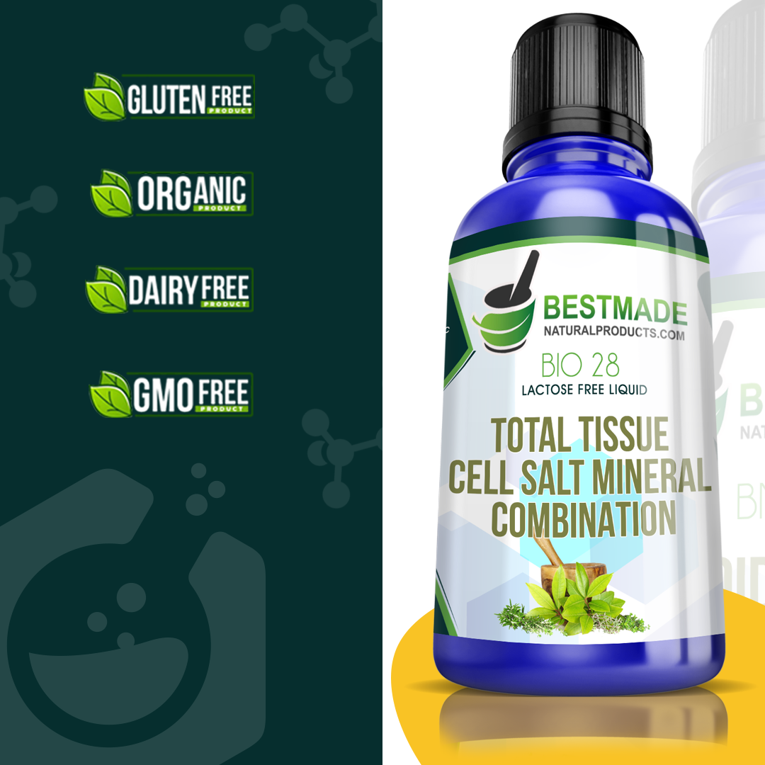 Total Tissue Cell Salt Mineral Combination Bio28 (Liquid)