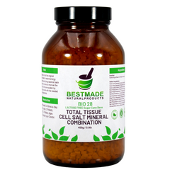Total Tissue Cell Salt Mineral Combination, BIO28 Vegan & Lactose-Free - Helps Body Absorb Nutrients, Increases Energy Levels, Improves Sleep Patterns, and Restores Vitality | Pellets, Big Jar