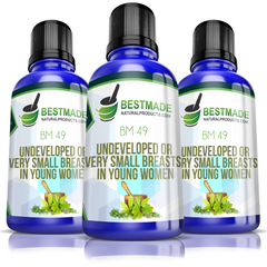 Undeveloped Breasts Natural Remedy (BM49) Triple Pack- Save 30%