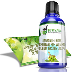 Unwanted Hair Removal Solution for Women - Natural Formula for Hormonal Balance & Skin Health | Homeopathic, Non-Toxic, Natural, 30 mL Drops