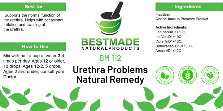 Urethra Inflammation Natural Remedy (BM112) - BM Products