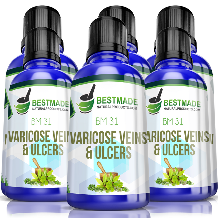 Varicose Veins and Varicose Ulcer Remedy (BM31) Six Pack-