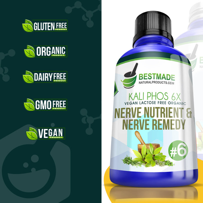 Vegan Lactose Free Organic Nerve Nutrient & Stress Remedy - 