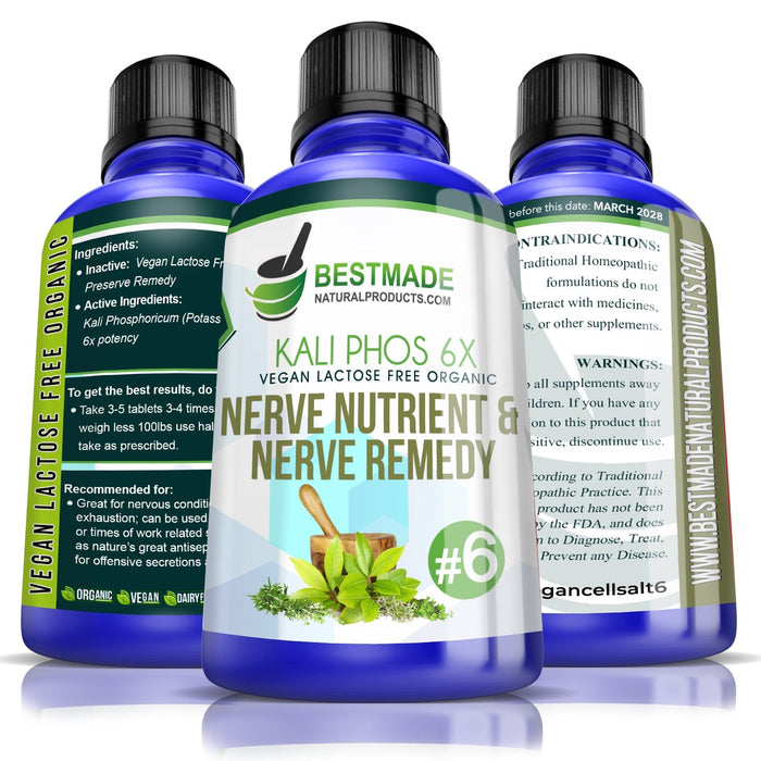 Vegan Lactose Free Organic Nerve Nutrient & Stress Remedy - 