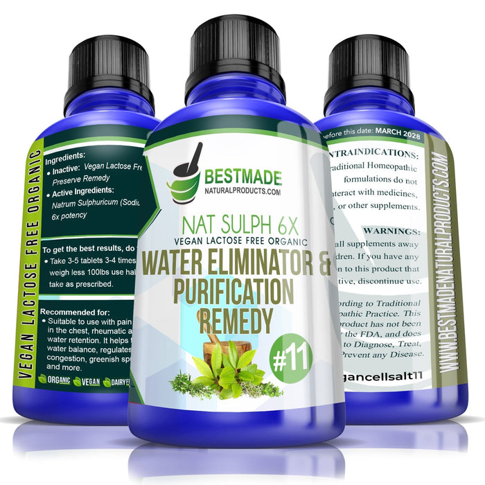 Vegan Lactose Free Organic Water Eliminator & Purification -