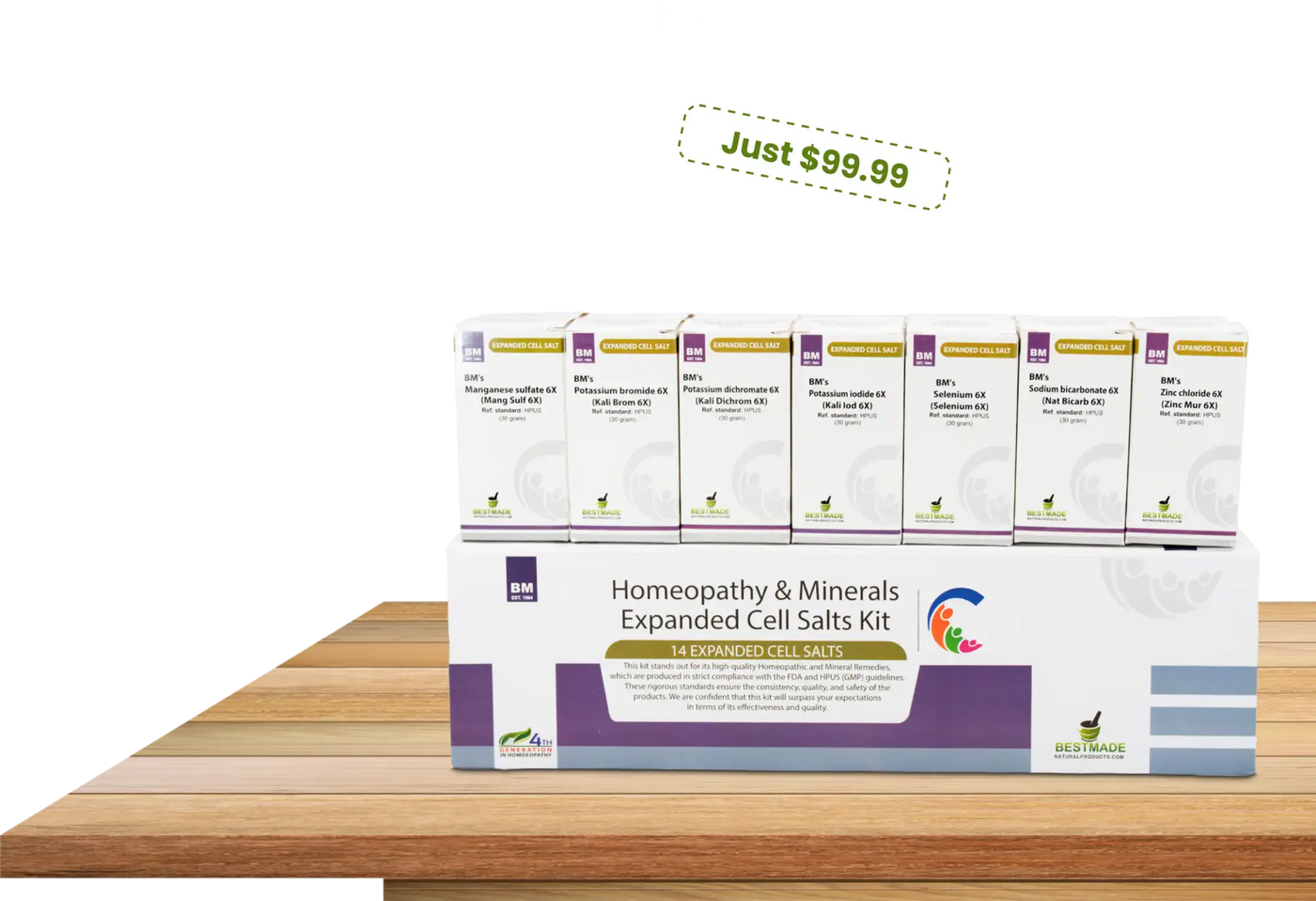 Expanded Cell Salts Kit on table