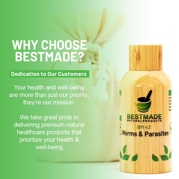 Worms & Parasites Remedy BM43 30-day Parasite Cleanse Six