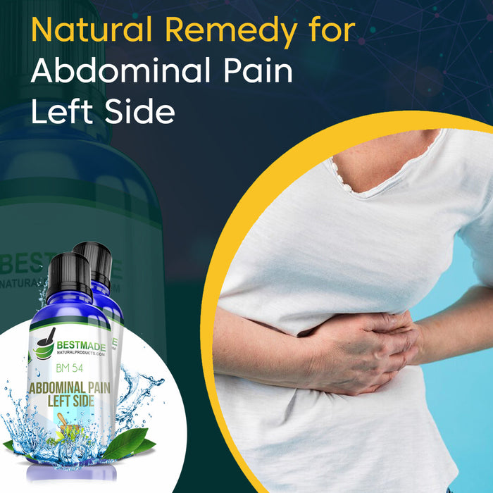 Abdominal Pain Left Side Natural Remedy (BM54) - Simple 