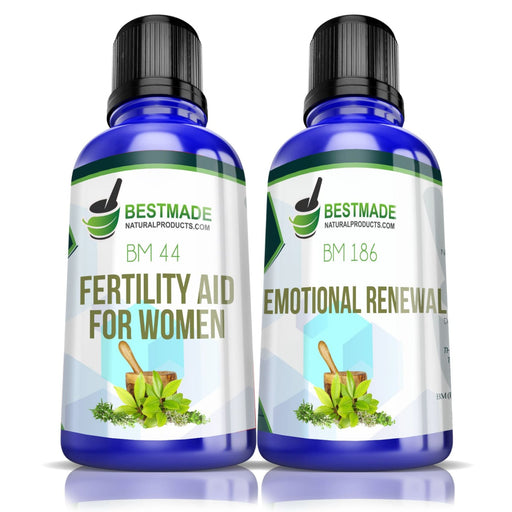 Product Image Showing Two Labels for All Natural Fertility Formula for Women