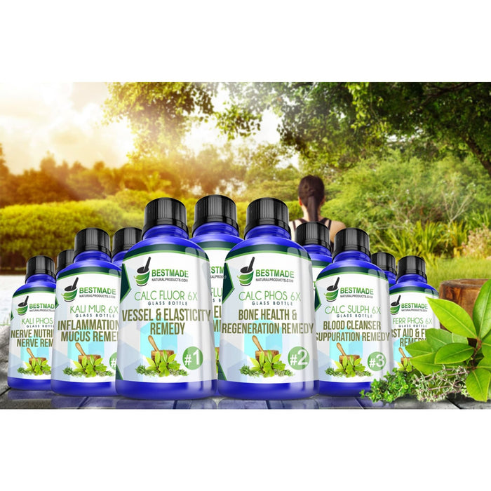 A lifestyle image of Bottles in Nature for Classic Tissue Cell Salt Kit Natural Remedy