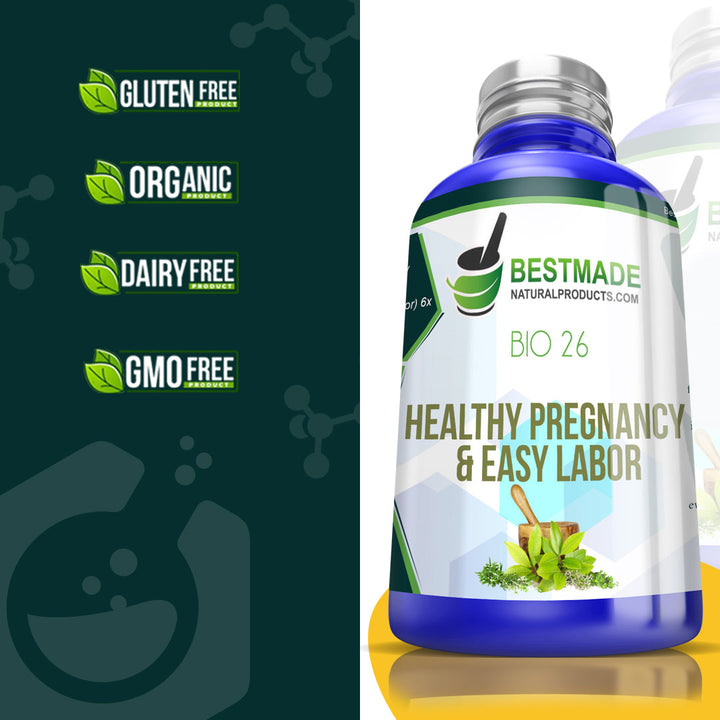 Healthy Pregnancy & Easy Labor Natural Remedy Bio26