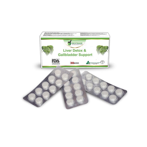 Product image front of box &amp; tablets for Highly Concentrated Liver Detoxification Remedy