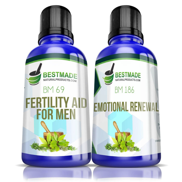 Product Image Showing All bottles for Natural Fertility Kit Supplement Formula for Men