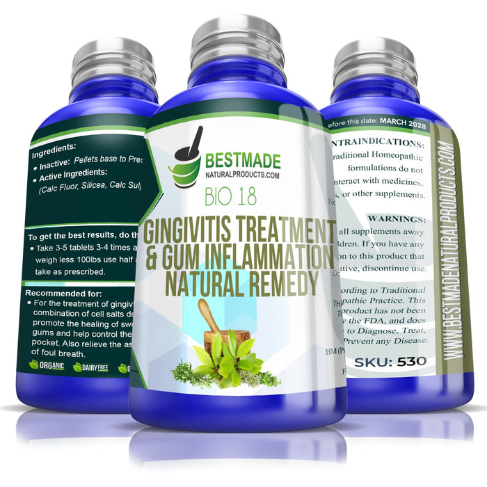Natural Remedy for Gingivitis Bio18 300 Pellets - Simple 