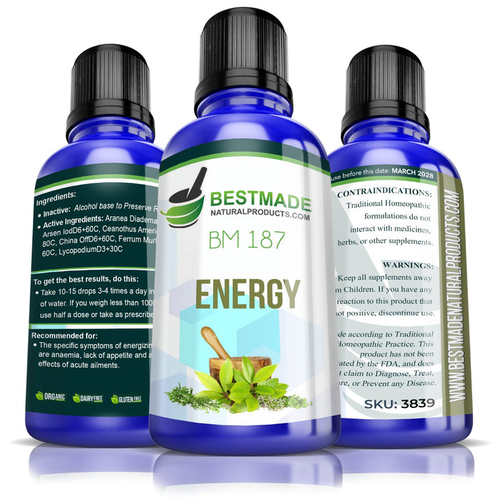 Natural Supplement for Energy Boost (BM187) - Simple Product