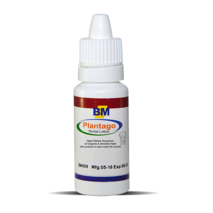 Product image front of bottle for Plantago Dental Oral Care Natural Remedy 15mL